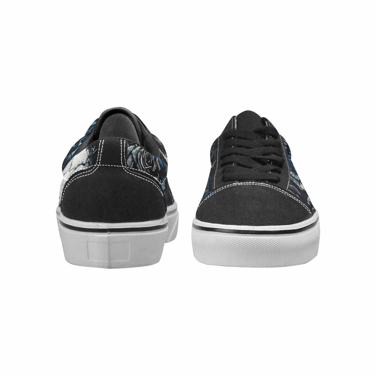 WOMEN'S Skull Roses Lace-Up Canvas Dreamlike Custom Shoes