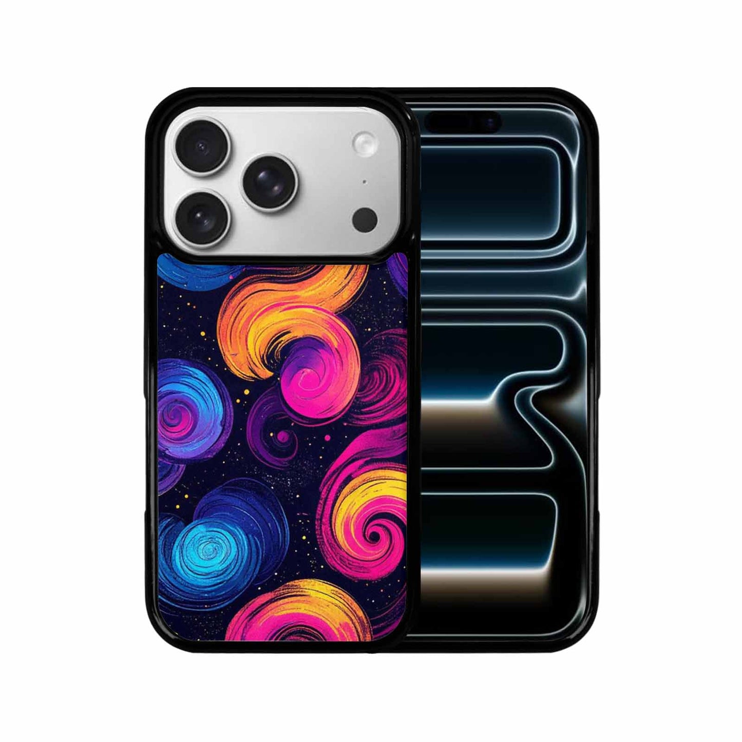 iPhone 17 Pro Case — Rose Galaxy Art Seamless Pattern Galaxy, Custom Art Phone Cover