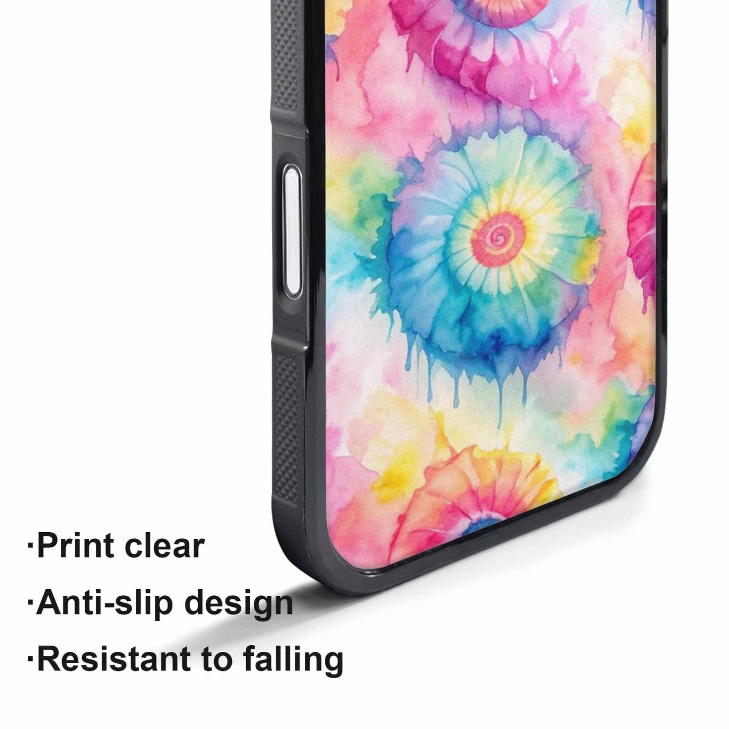 iPhone 17 Pro Max Case — Seamless Repeating Pattern Of Tie Dye, Custom Print Case Cover