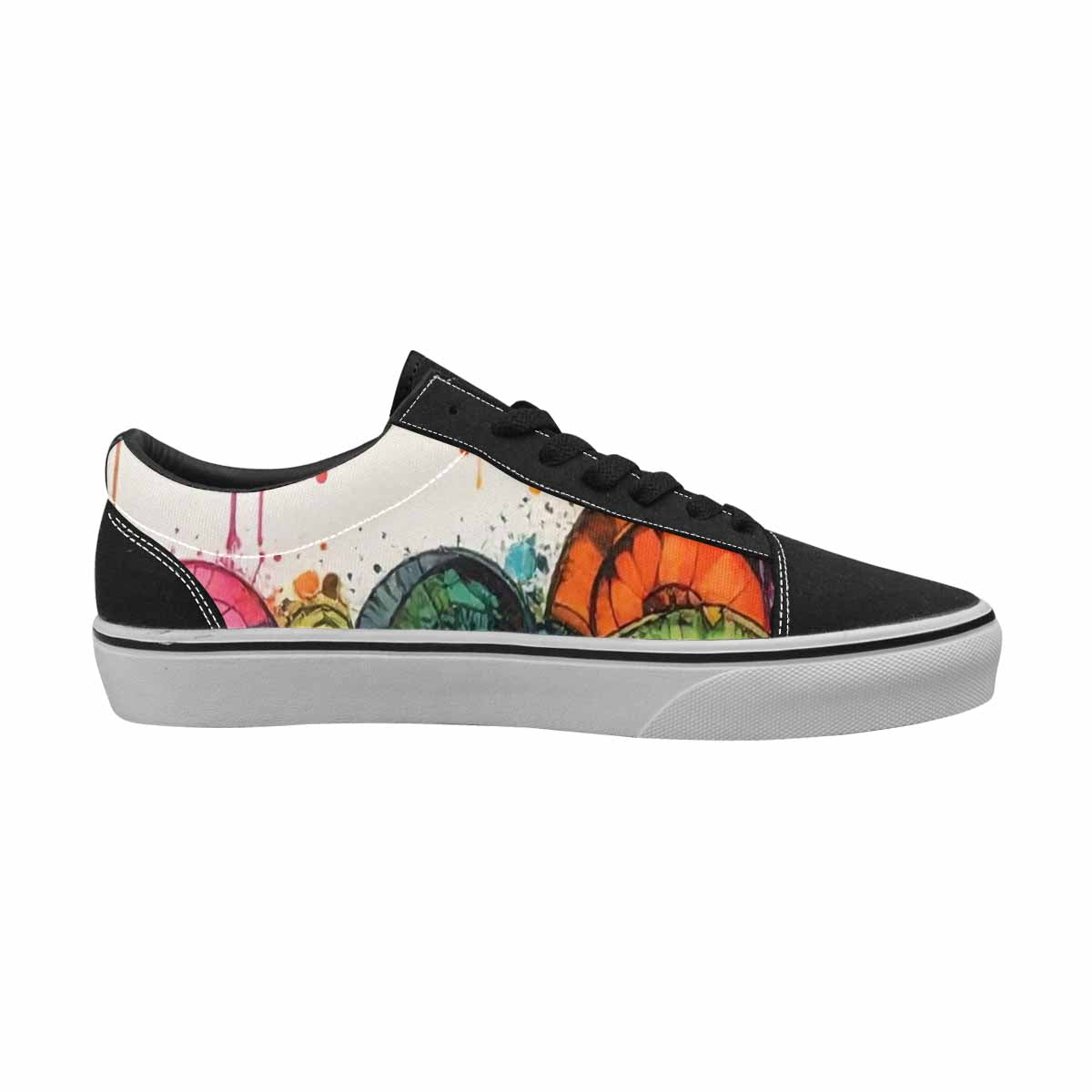 WOMEN'S Tie Lace-Up Canvas Grunge Custom Shoes