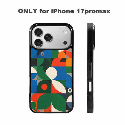 iPhone 17 Pro Max Case — Memphis Art Pattern Retro Vintage, Original Design Phone Case