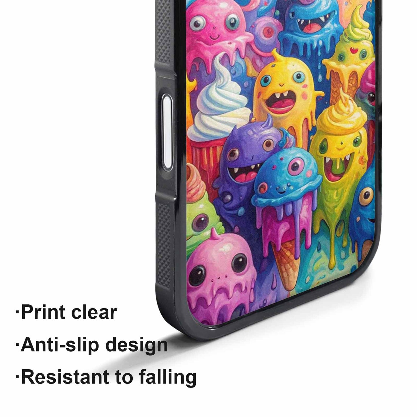 iPhone 17 Pro Max Case — Melting Ice Cream Monster Charac Original, Custom Phone Case