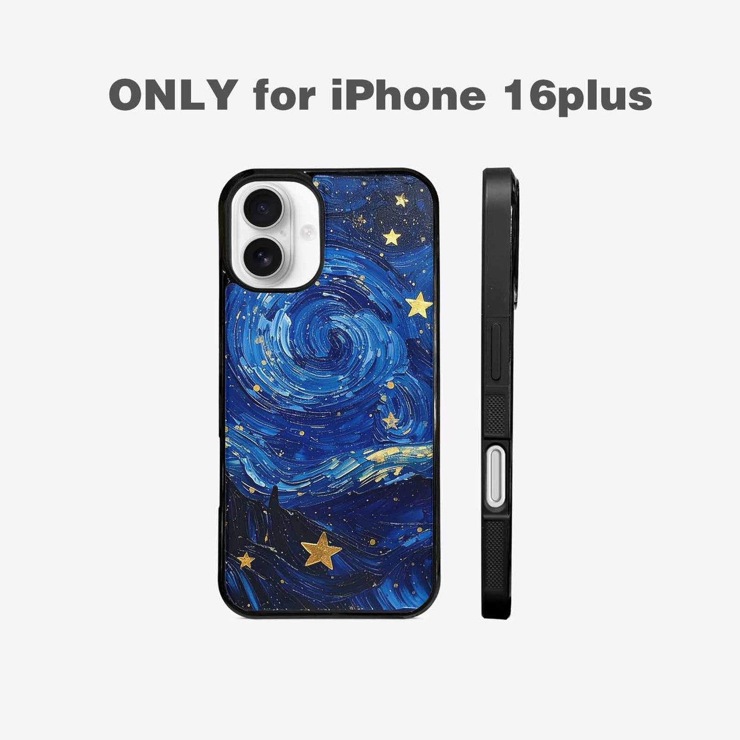 iPhone 16 Plus Case — Starry Night Galaxy Custom Personalized Phone, Custom Art Phone Cover