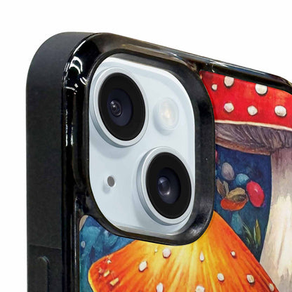 iPhone 15 Plus Case — Mushrooms Pattern Hundreds Of 5r0, Personalized Phone Case