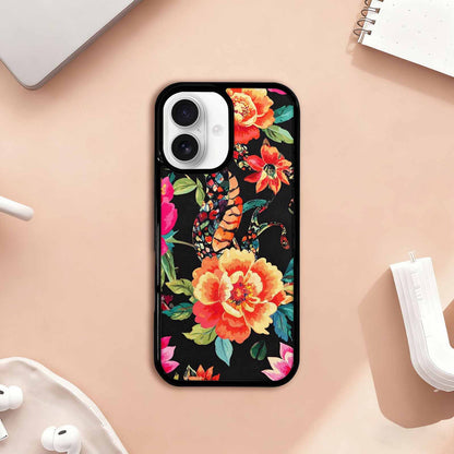 iPhone 17 Case — Snakes Print Floral Seamless Floral, Unique Phone Case Design