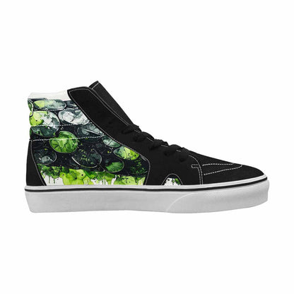 MEN'S Reptile Scale High Top Canvas Neon Fantasy Custom Shoes