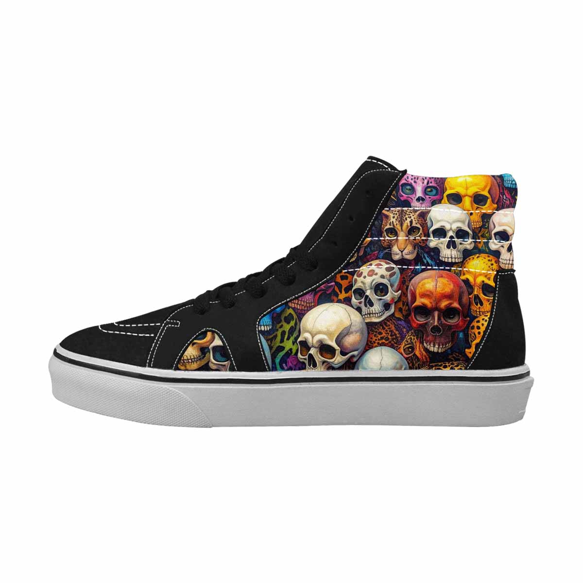 MEN'S Skulls  Animal Print High Top Canvas Surreal Shoes