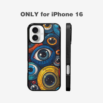 iPhone 16 Case — Cartoon Eyeballs, Original Design Phone Case