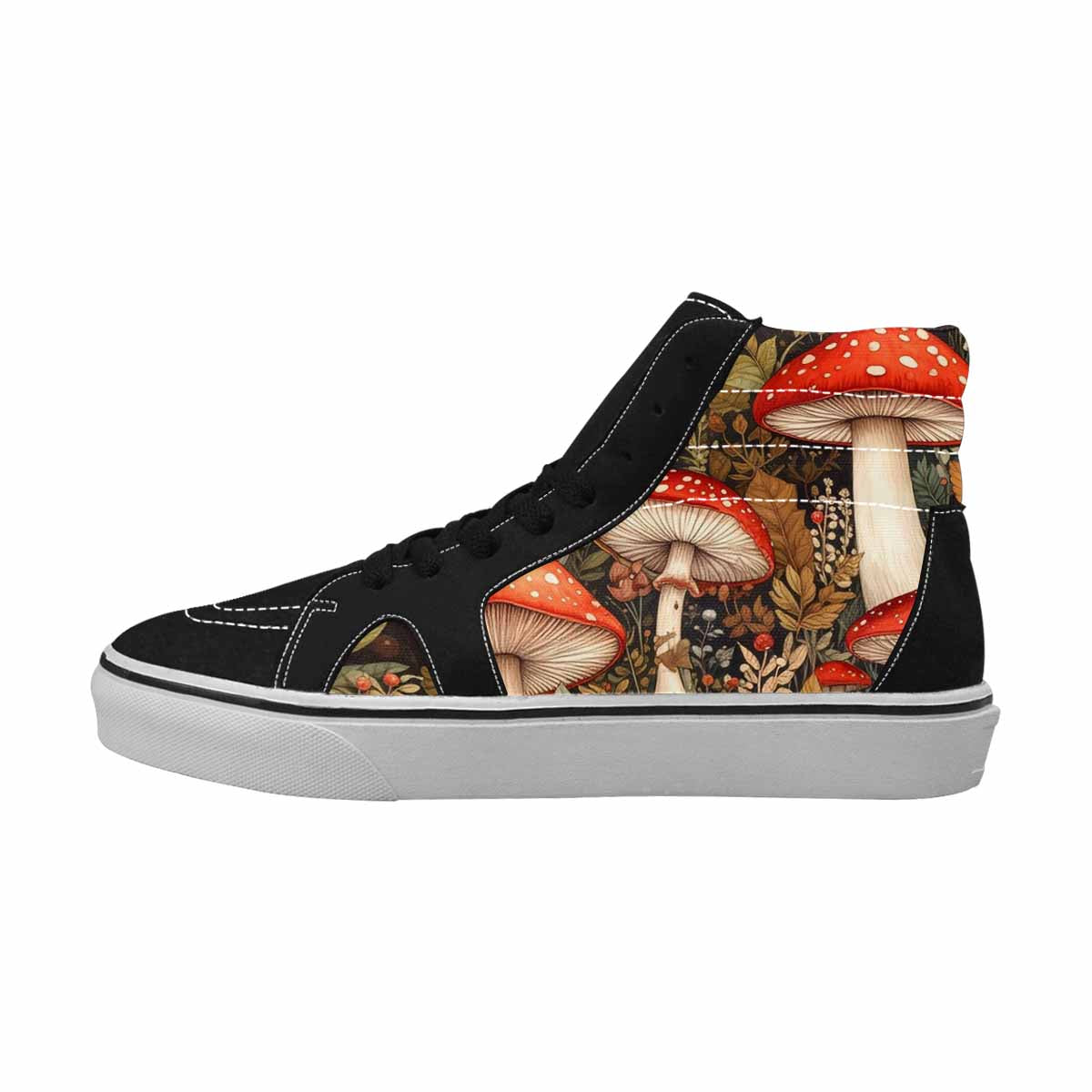 WOMEN'S Mushroom High Top Canvas Dark Academia Shoes