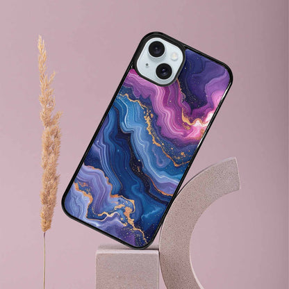 iPhone 15 Plus Case — Marble Galaxy, Custom Art Phone Cover