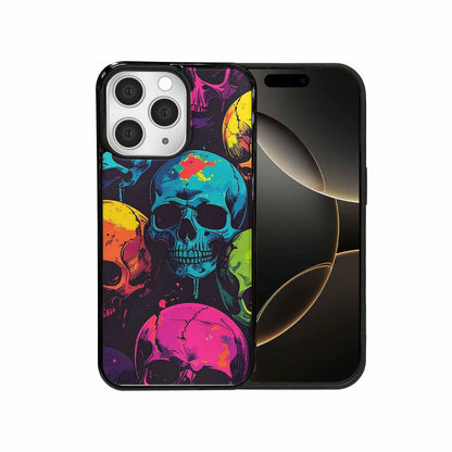 iPhone 15 Pro Max Case — 1000s Of Skulls Digital Camo Drip, Custom Designed Case Cover