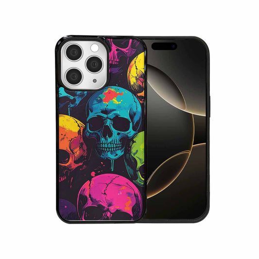 iPhone 15 Pro Max Case — 1000s Of Skulls Digital Camo Drip, Custom Designed Case Cover