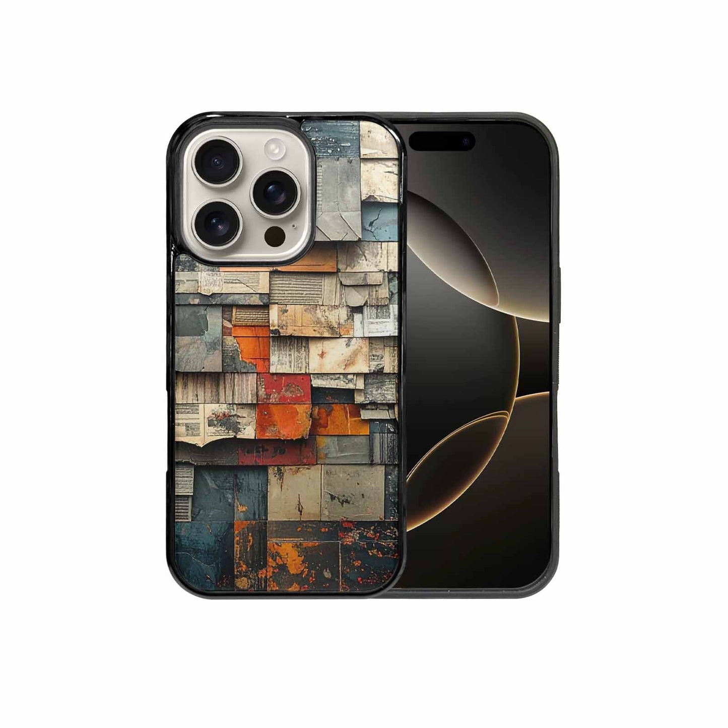 iPhone 16 Pro Case — Distressed Grunge Texture Pattern Hundreds Of, Personalized Phone Case