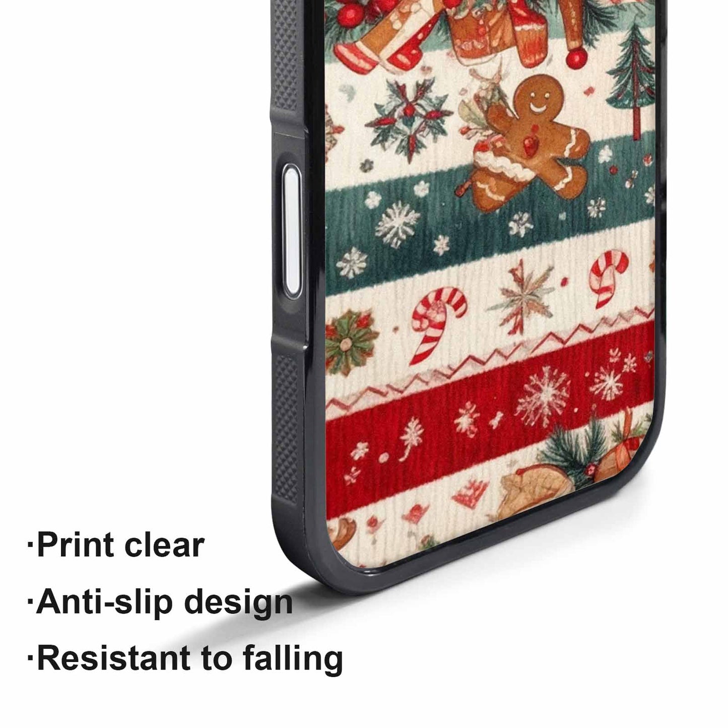 iPhone 17 Air Case — Small Christmas Holly Snowflake Candy Original, Custom Designed Case Cover