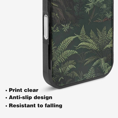 iPhone 16 Plus Case — Seamless Pattern Ancient Redwood Forest Giant, Customized Protective Case