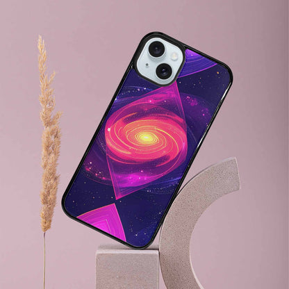 iPhone 15 Plus Case — Rose Galaxy Art Seamless Pattern Vibrant, Custom Print Case Cover