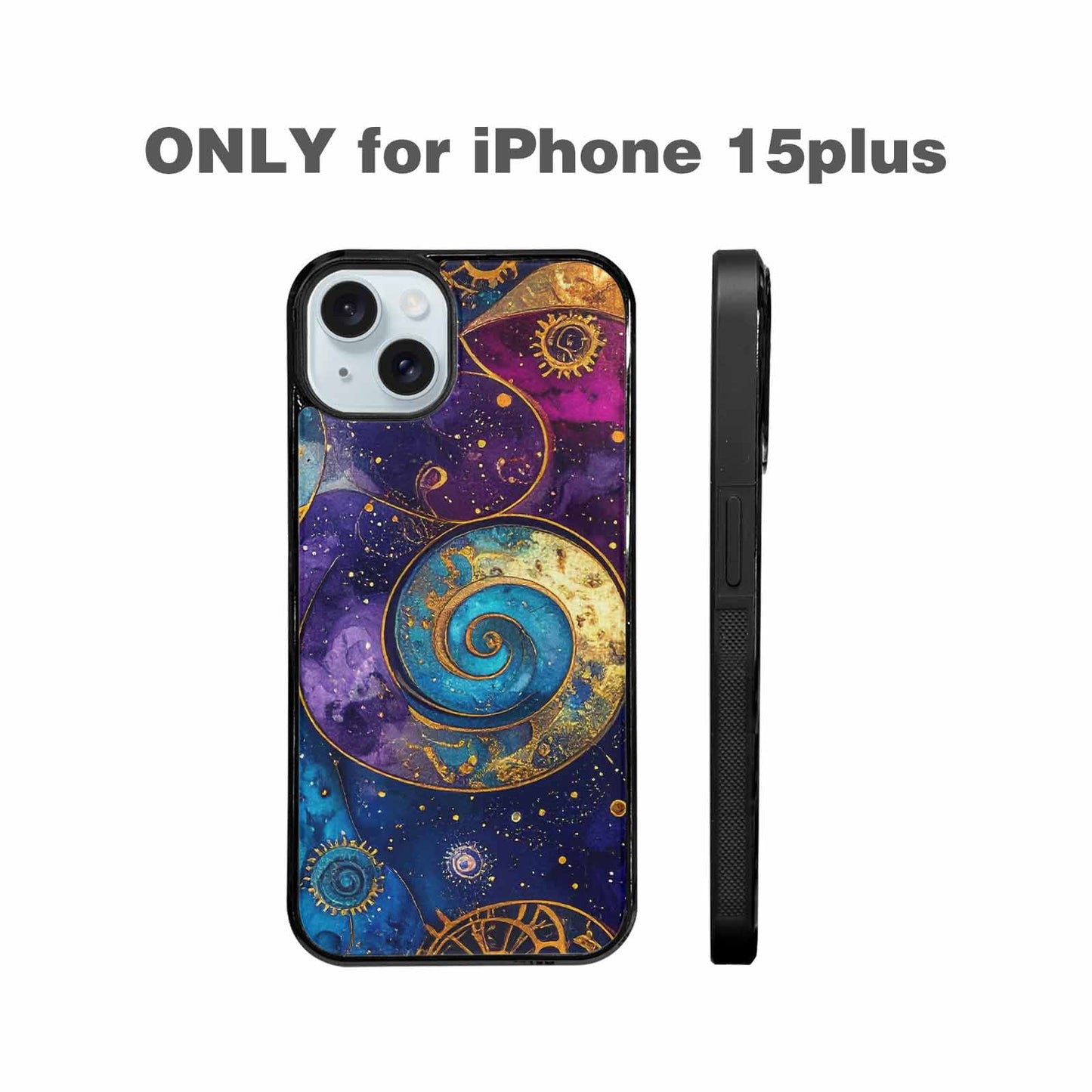 iPhone 15 Plus Case — Steampunk Galaxy Custom, Custom Print Case Cover