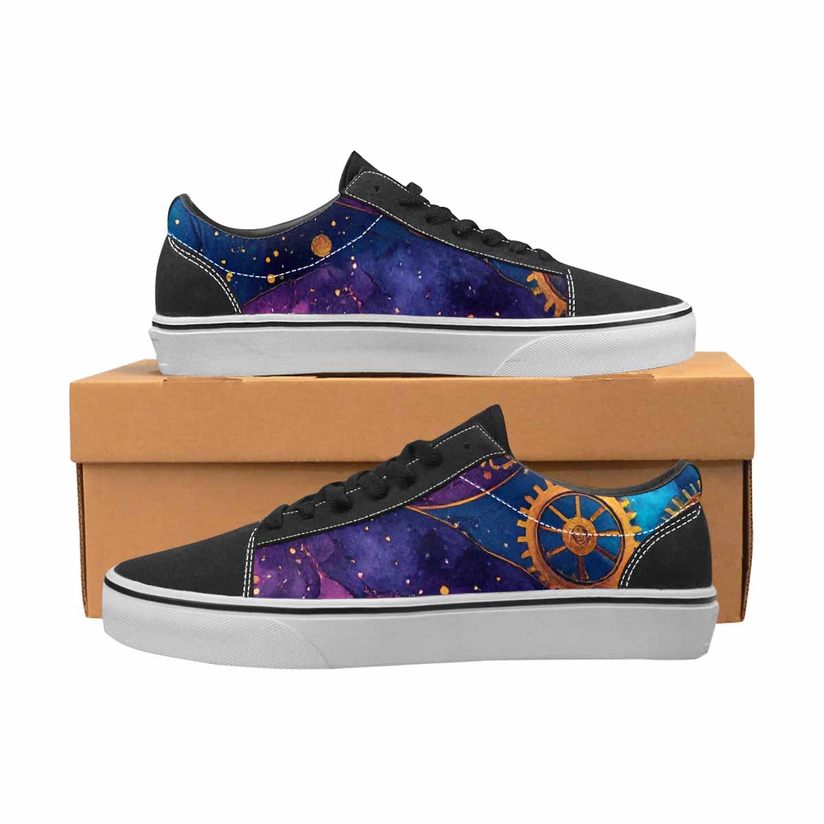 WOMEN'S Steampunk Galaxy Canvas Lace-Up Aesthetic Shoes