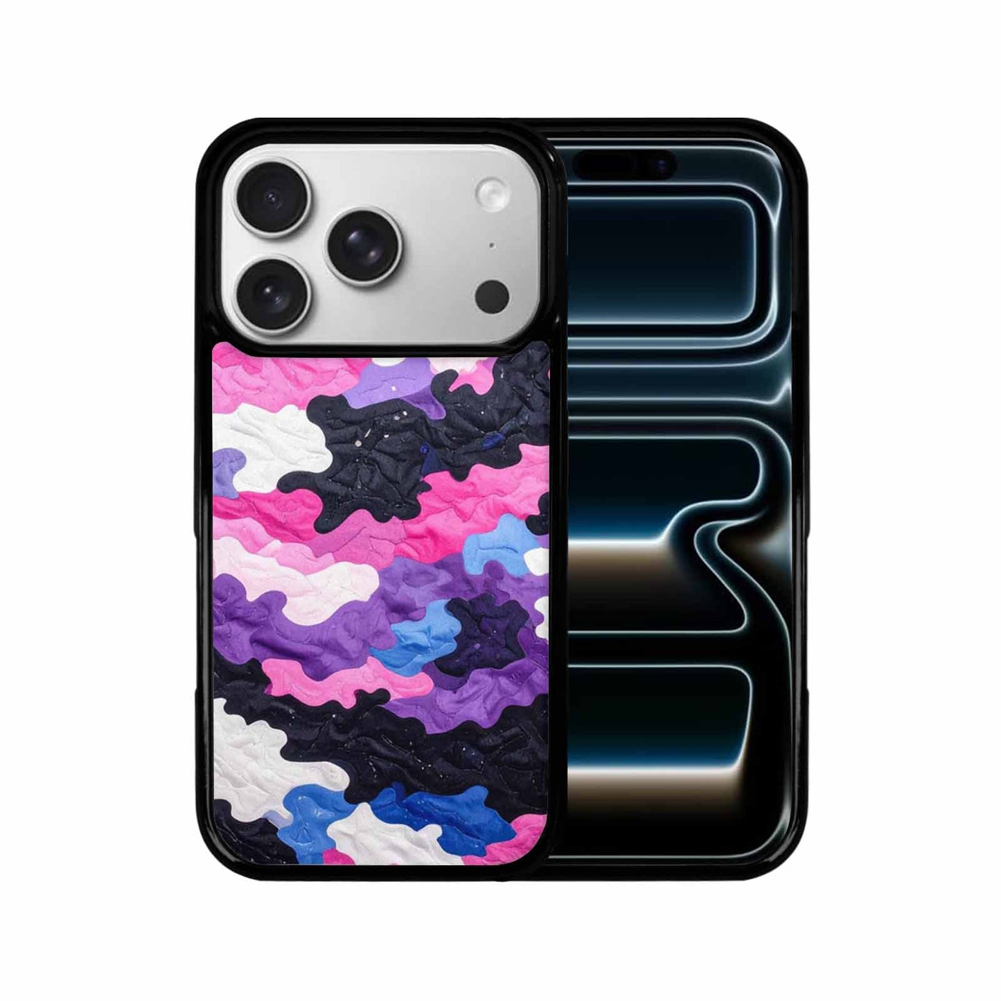 iPhone 17 Pro Case — Vivid Camo Genderfluid Pride Camo, Customized Protective Case