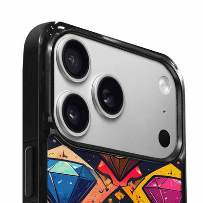 iPhone 17 Pro Case — Vintage Summer Diamond Retro Vintage, Unique Phone Case Design