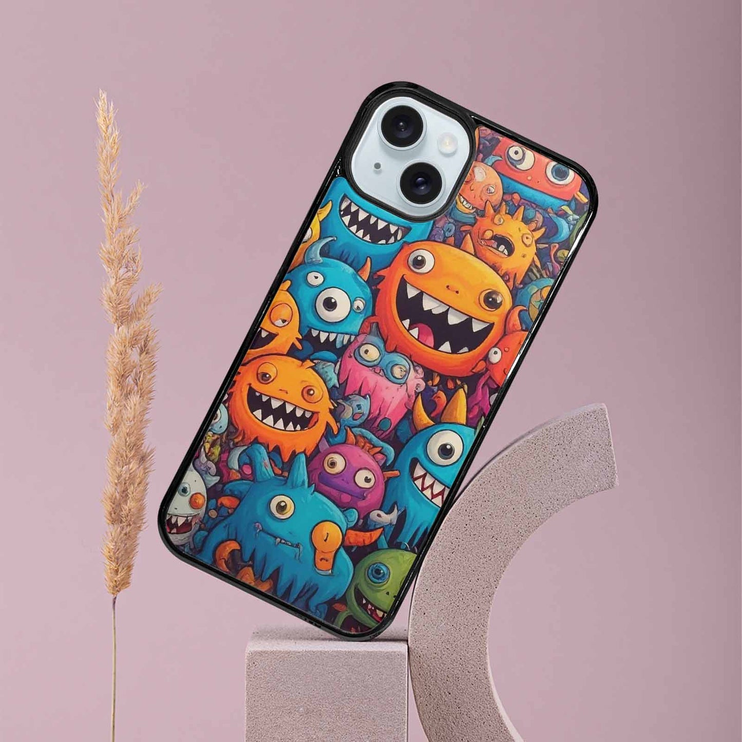 iPhone 15 Plus Case — Monsters General Cartoon Monst D4o, Custom Art Phone Cover