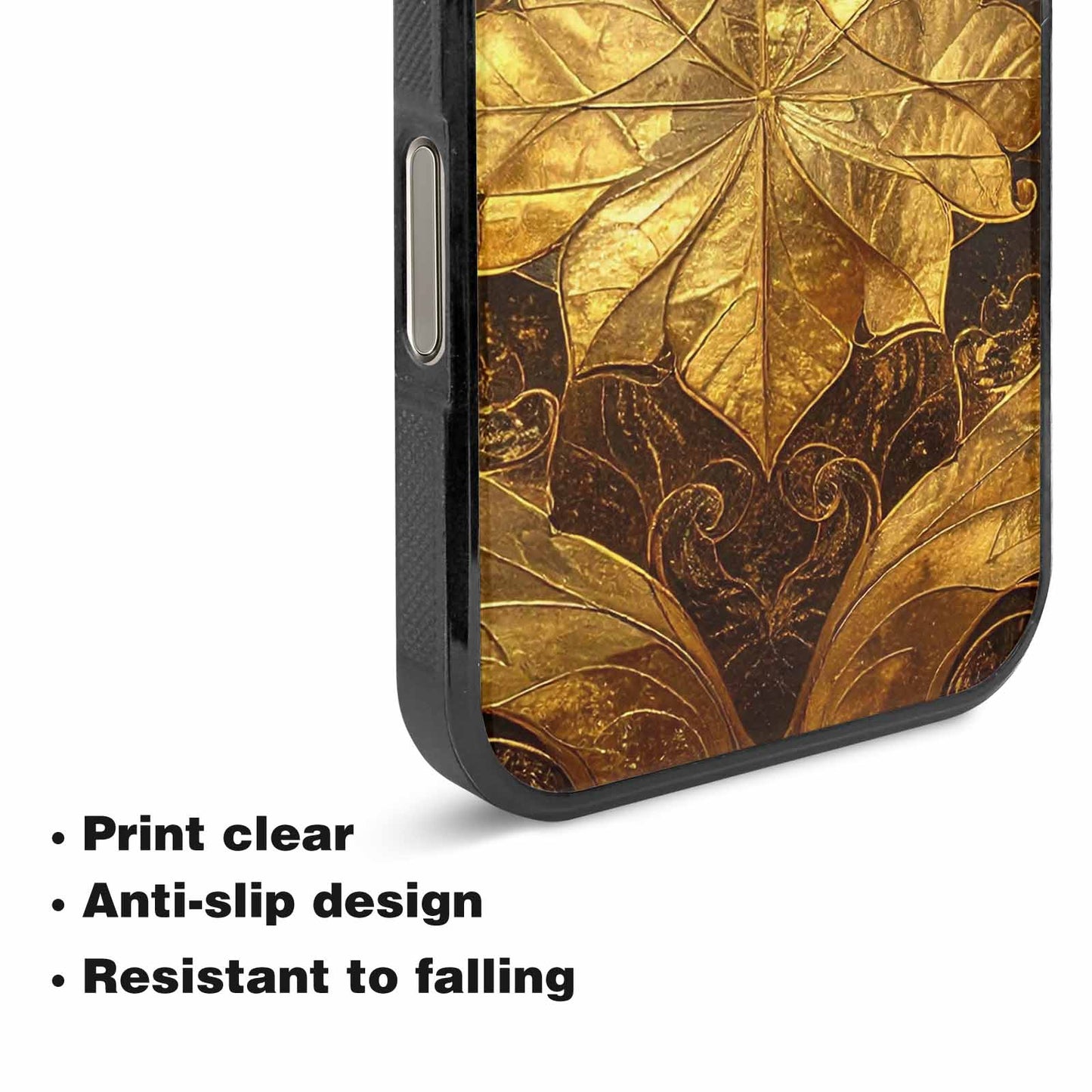 iPhone 16 Pro Case — Klimt Gold Leaf Artwork Pattern, Customized Protective Case