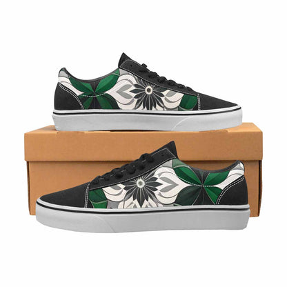 WOMEN'S Aromantic Flag Color Canvas Lace-Up Dreamcore Custom Shoes