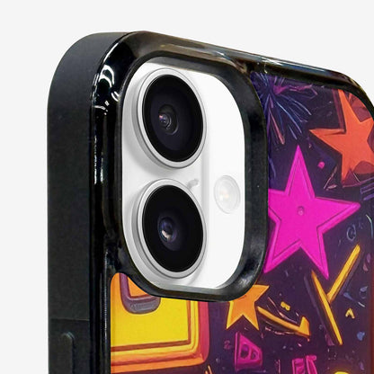 iPhone 16 Case — 80s Retro Motif 80s Retro Motifs, Custom Art Phone Cover