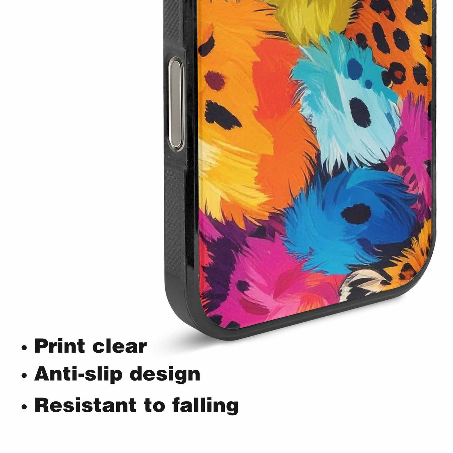 iPhone 16 Pro Case — Full Color Vibrantanimal Print A, Unique Phone Case Design