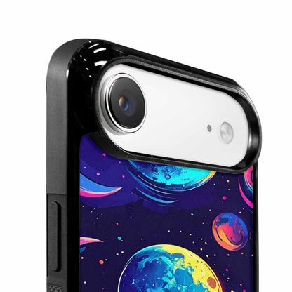 iPhone 17 Air Case — Neon Winter Moon Seamless Cartoon Cute, Original Design Phone Case