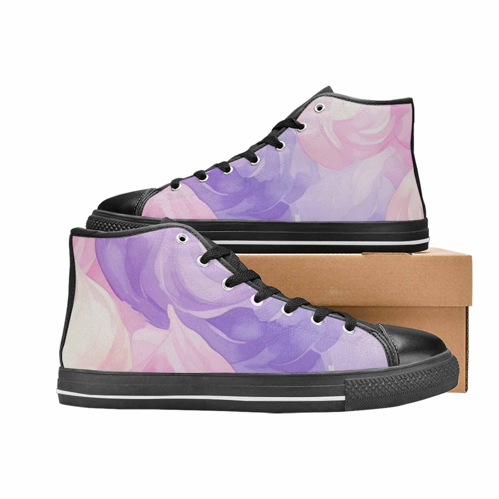 MEN'S Tie Dye - High Top Canvas Vivid Custom Shoes