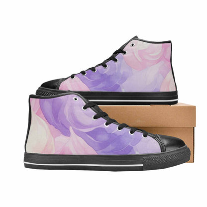 MEN'S Tie Dye - High Top Canvas Vivid Custom Shoes