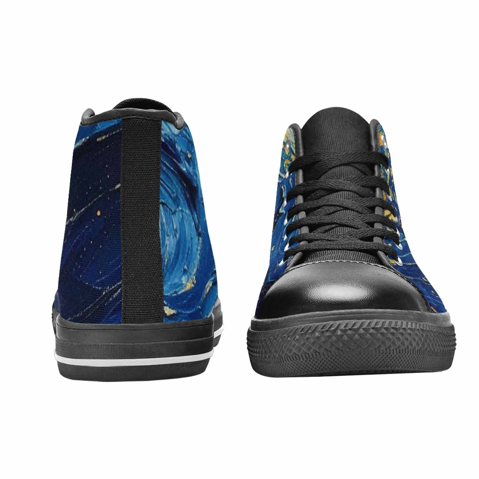 MEN'S Starry Night Galaxy High Top Canvas Neon Fantasy Shoes