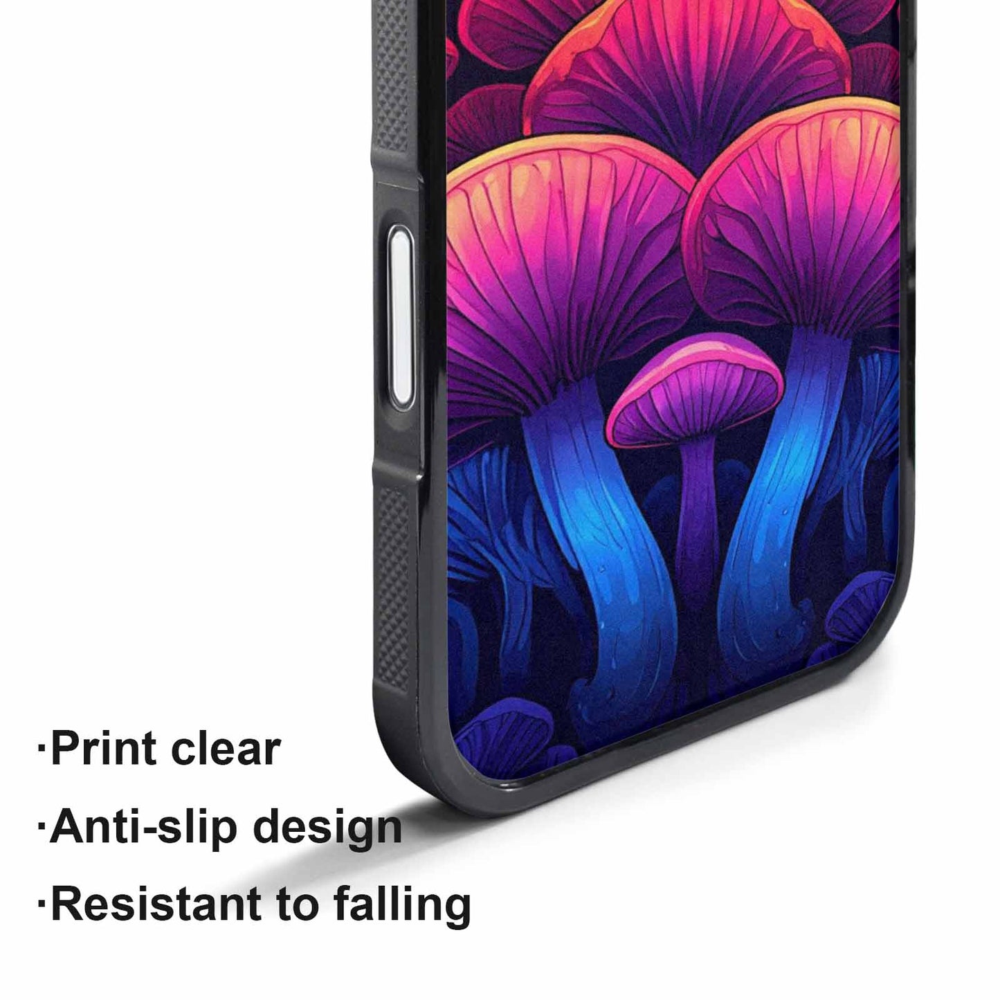 iPhone 17 Pro Max Case — Psychedelic Mushroom Cartoon Pattern Cartoon Cute, Original Design Phone Case