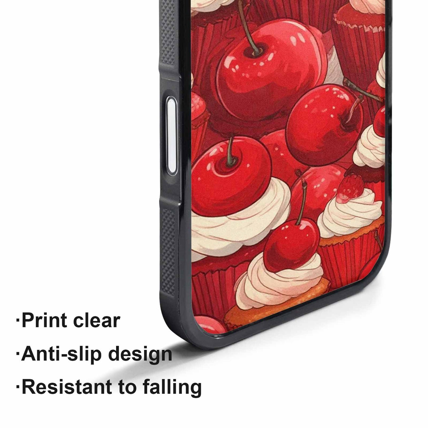 iPhone 17 Air Case — Retro Cherry Cupcake Retro Vintage, Custom Print Case Cover