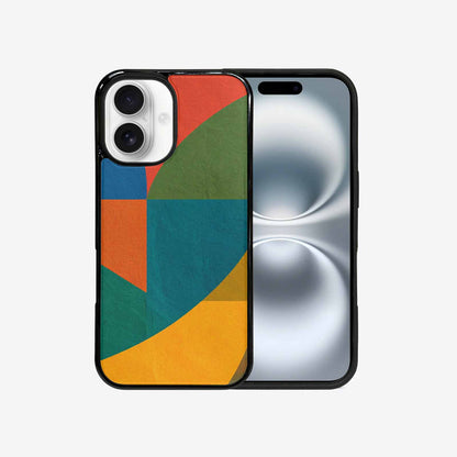 iPhone 16 Case — 1990s Memphis Art Pattern, Custom Printed Phone Case