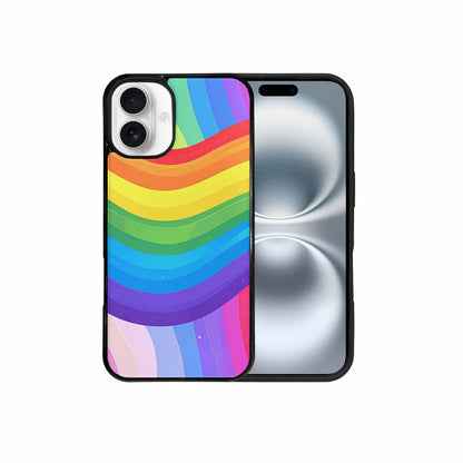 iPhone 16 Plus Case — Rainbow Pride, Custom Made Phone Cover