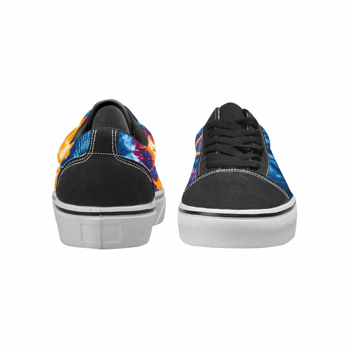 WOMEN'S Tie Dye Mixed Style Canvas Lace-Up Dark Academia Custom Shoes
