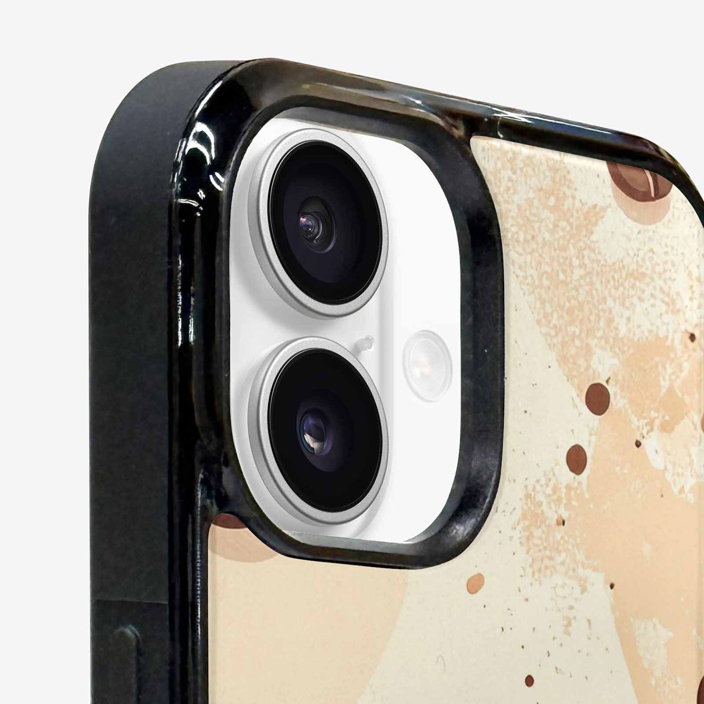 iPhone 16 Case — Coffee Cup And Bean Pattern Seamless, Unique Phone Case Design