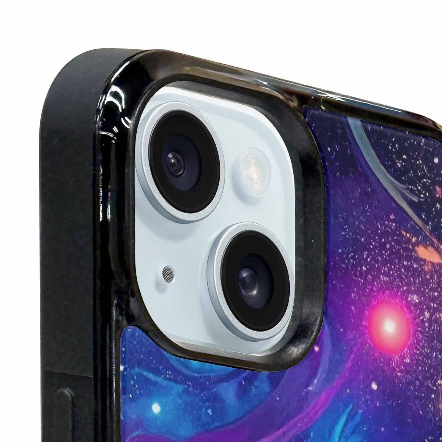 iPhone 15 Plus Case — Lotus Galaxy Art Seamless Pattern Vibrant, Custom Made Phone Cover
