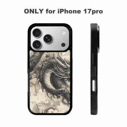 iPhone 17 Pro Case — Retro Dragons Flame Retro Vintage, Custom Print Case Cover