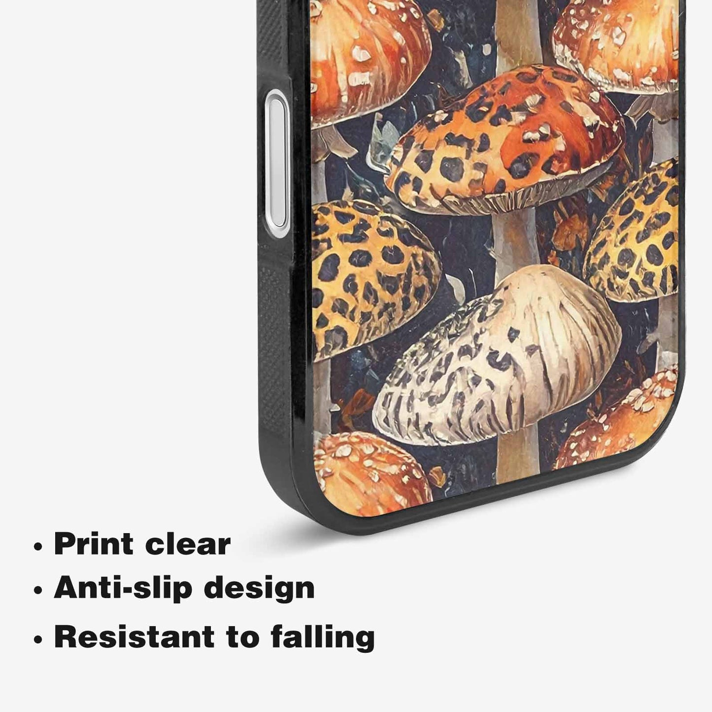 iPhone 16 Plus Case — Mushrooms Pattern Hundreds Of, Unique Phone Case Design