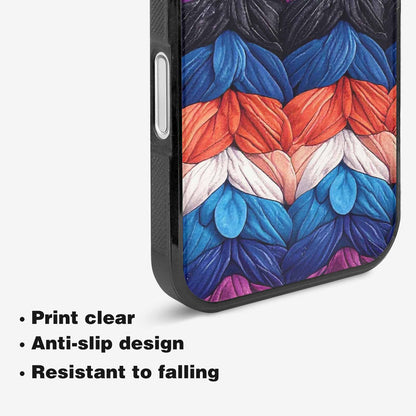 iPhone 16 Case — Genderfluid Flag Color Theme Small Rainbow, Custom Printed Phone Case