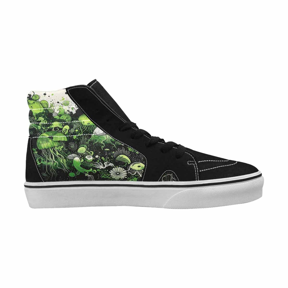 MEN'S Sea Creature Burst High Top Canvas Surreal Shoes