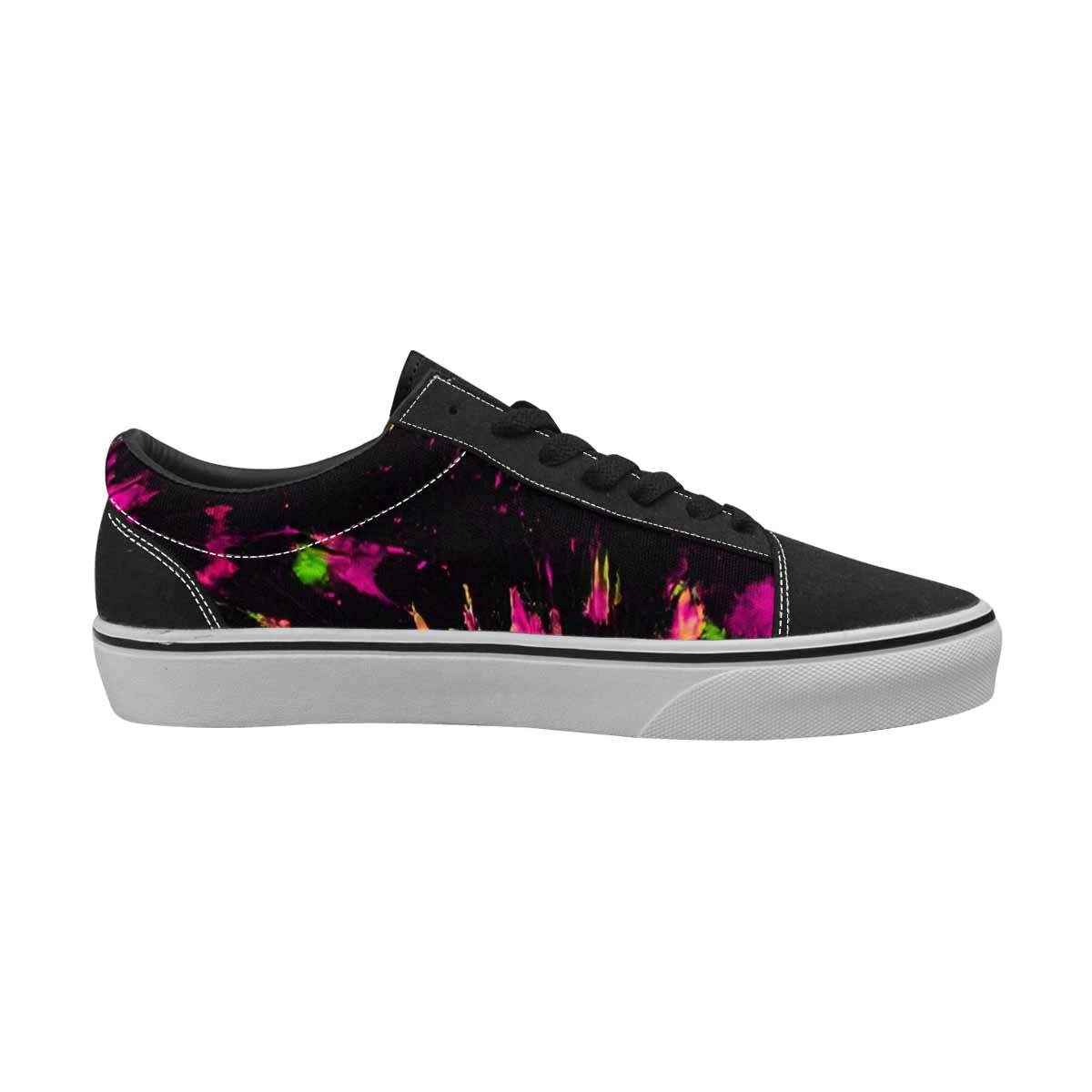 MEN'S Acid Wash Tie Dye Neon Canvas Lace-Up Dreamcore Shoes