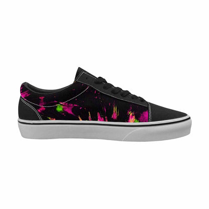 MEN'S Acid Wash Tie Dye Neon Canvas Lace-Up Dreamcore Shoes
