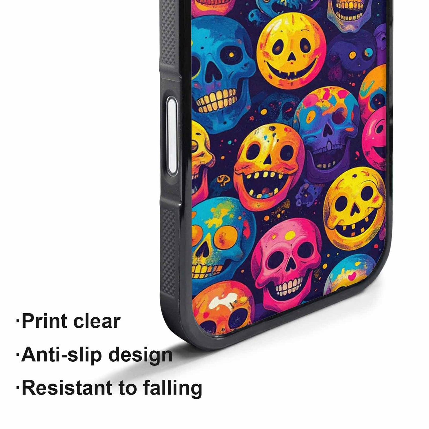 iPhone 17 Pro Case — Small Skeleton People Face Acid Original, Customized Protective Case