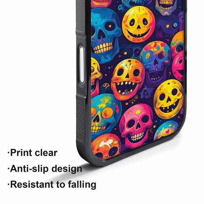 iPhone 17 Pro Case — Small Skeleton People Face Acid Original, Customized Protective Case