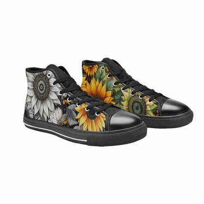 WOMEN'S Sunflower High Top Canvas Vibrant Chaos Shoes