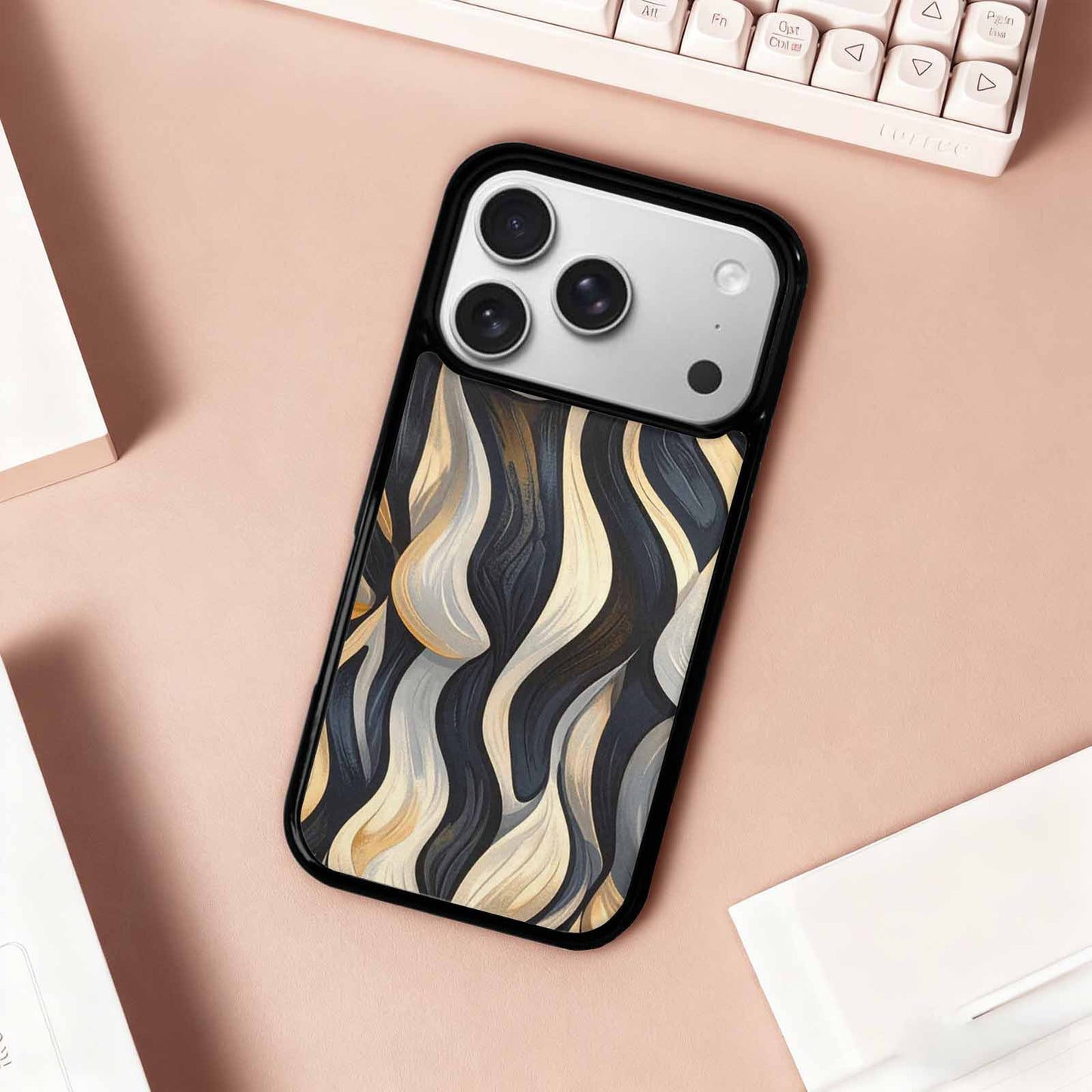 iPhone 17 Pro Case — Seamless Tileable Pattern Of Overlapping Animal, Personalized Phone Case